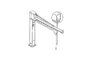 Sloupový jednonosníkový jeřáb typu "C"