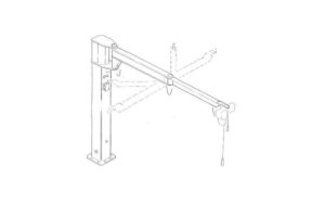Otočný sloupový jeřáb