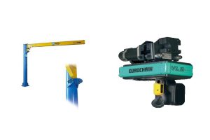 Sloupový jeřáb s konzolovým ramenem CIT + elektrický řetězový kladkostroj VERLINDE model. VL2 504 b1/CHD.