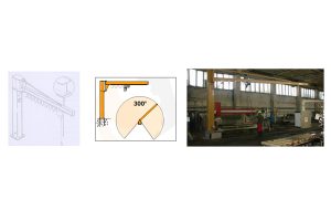 Sloupový jednonosníkový jeřáb typu "H". Zákazník: Feriz Mazreku - Adriatic